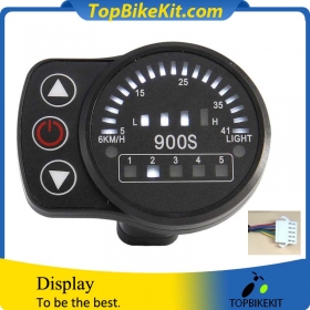 36 v 48 v Pannello di Controllo Intelligente Bici elettrica Dasing KT-900S e-Bike Display Un LED misuratore connettore Impermeabile Display Tabella dei Codici Display Universale 24 v