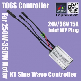 T06S 24V/36V250W 15A KT Sine Wave Controller with Julet 