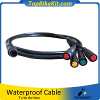 1-4 extend cable ebike waterproof cable 140cm for meter,brake and throttle