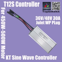 T12S 36V/48V500W 30A KT Sine Wave Controller with Julet Waterproof Connector