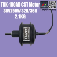 2.1KG TBK-100AD CST Cassette 36V250W EBike Rear Driving Hub Motor 32/36 holes