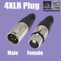 4 Pins/Poles XLR Male/Female Connector