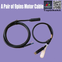 A pair of 9Pins Waterproof Male/Female Connector Cable for Motor