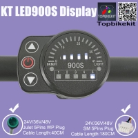 KT-LED900S Display Meter with SM/Julet 5Pins Waterproof Plug For Ebike