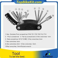 Upgraded version Bicycle Repair Tool Bike Pocket Multi Function Folding Tool 16 in 1