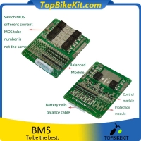 7S/10S/13S/14S/16S 15-30A Lithium Ion Battery BMS System with Balancing