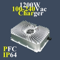 Customized 1200W Sealed Waterproof Charger with PFC 1200 Watts Aluminum Alloy Shell Smart Charger 12.6V 16.8V 50A 45A 21V 25.2V 29.4V 35A 30A Lipo Li-ion Lithium Ion LiCoO2 LiMn2O4 Battery Pack Charger