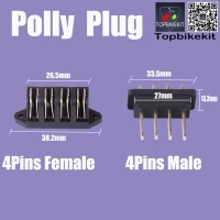 Polly Battery Case 4Pins Power Discharge Connector Male or Female