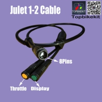 1-2 Julet Extend Cable Ebike Waterproof Cable 29.5/72.5cm for Meter and Throttle