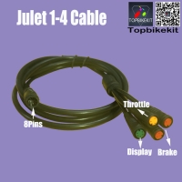 1-4 Julet Extend Cable Ebike Waterproof Cable 29.5/72.5/140cm for Meter/Brake/Throttle