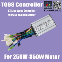 T06S 24V/36V250W 15A KT Sine Wave Brushless Controller for Ebike