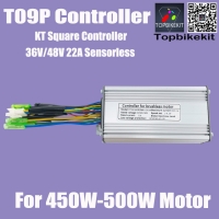 T09P 36V/48V 500W 22A KT Square Wave Controller Brushless Controller for Ebike