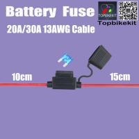 Battery Fuse 20A/30A 13AWG Wire 15CM+10CM