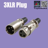 3 Pins/Poles 3XLR Male/Female Connector