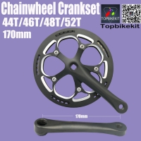 44T/46T/48T/52T Single Speed Chainwheel Chainring Crankset 170mm