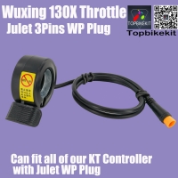 Ebike Wuxing 130X Thumb Throttle With 3Pins Julet Waterproof Connector