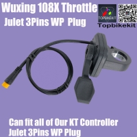 Ebike Wuxing 108X Thumb Throttle With Julet 3Pins Waterproof Connector
