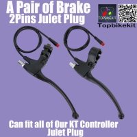 Ebike Brake Lever With Julet 2pins Waterproof Connector