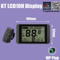 KT-LCD10H Meter Display with Julet 5Pins Waterproof Plug for Ebike