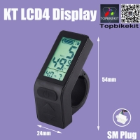 KT-LCD4 24V/36V/48V LCD Meter Display With SM Plug for Ebike
