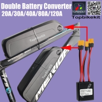 Double Battery Discharge Converter For E-bike 20A/30A/40A/80A/120A Dual Battery Pack Switch Balancer 24-72VDC