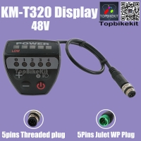 Ebike KING-METER T320 48V LED Display 5Pins Waterproof Plug