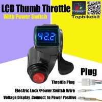 Thumb Throttle with LCD Digital Battery Voltage Display and Power Switch