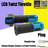 12V-72V Ebike Twist Grip Throttle LED Digital Voltage Display