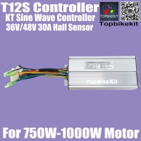 T12S 36V/48V750W-1000W 30A KT Sine Wave Controller For ebike
